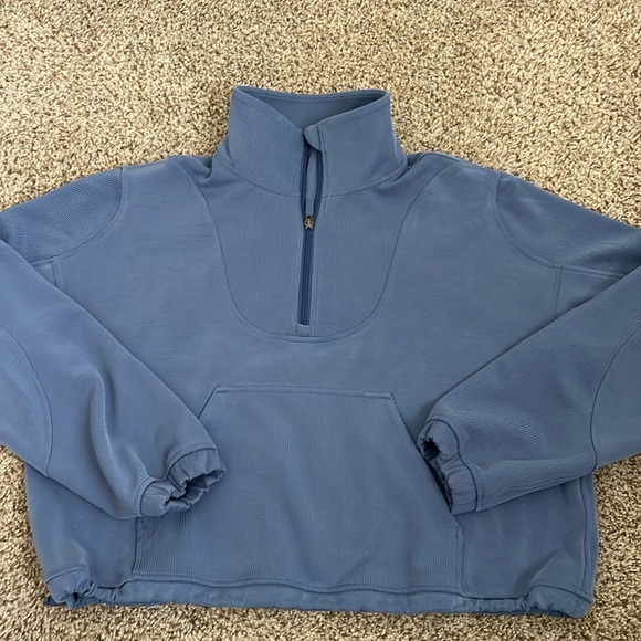 lululemon athletica Tops - Lululemon Brushed Softstreme ribbed half zip